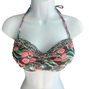 Venus Floral Ruffle Bikini Top DD
